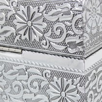 Jewelry box Alexandra House Living Silver Metal 25 x 18 x 15 cm