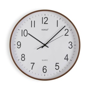 Wall Clock Versa Plastic Quartz MDF Wood 5,5 x 40 x 40 cm