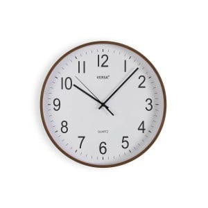 Horloge Murale Versa Plastique Quartz Bois MDF 4 x 30 x 30 cm