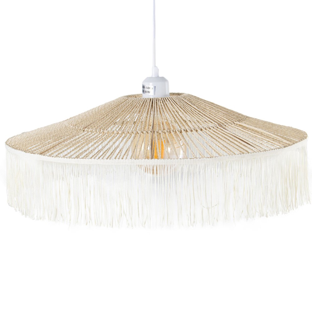 Deckenlampe Alexandra House Living Braun Rattan Naturfaser 60 W 51 x 17 x 51 cm