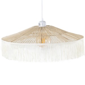 Deckenlampe Alexandra House Living Braun Rattan Naturfaser 60 W 51 x 17 x 51 cm