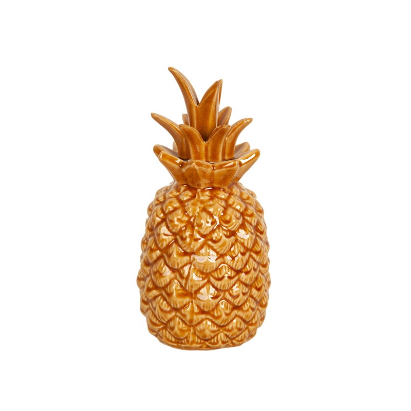 Figurine Décorative Romimex Moutarde Céramique Ananas 11 x 23 x 11 cm