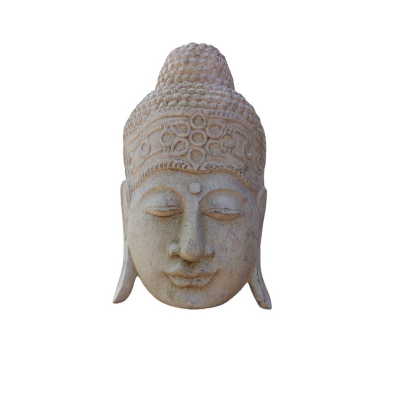 Büste Romimex Beige Holz Buddha