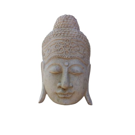 Büste Romimex Beige Holz Buddha