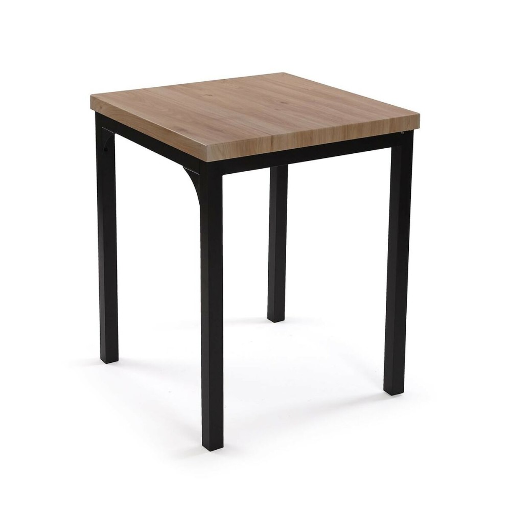 Ensemble Table + 2 Chaises Versa PVC Métal Bois MDF 60 x 76 x 60 cm