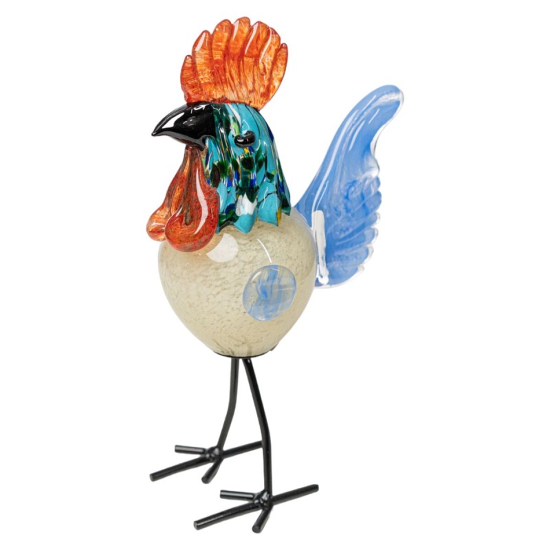 Decorative Figure Romimex Glass Rooster