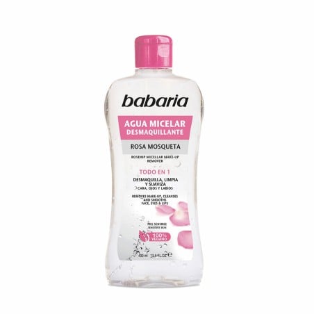 Eau micellaire démaquillante Babaria 400 ml Rose Musquée