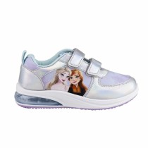 Turnschuhe mit LED Frozen Velcro Silberfarben