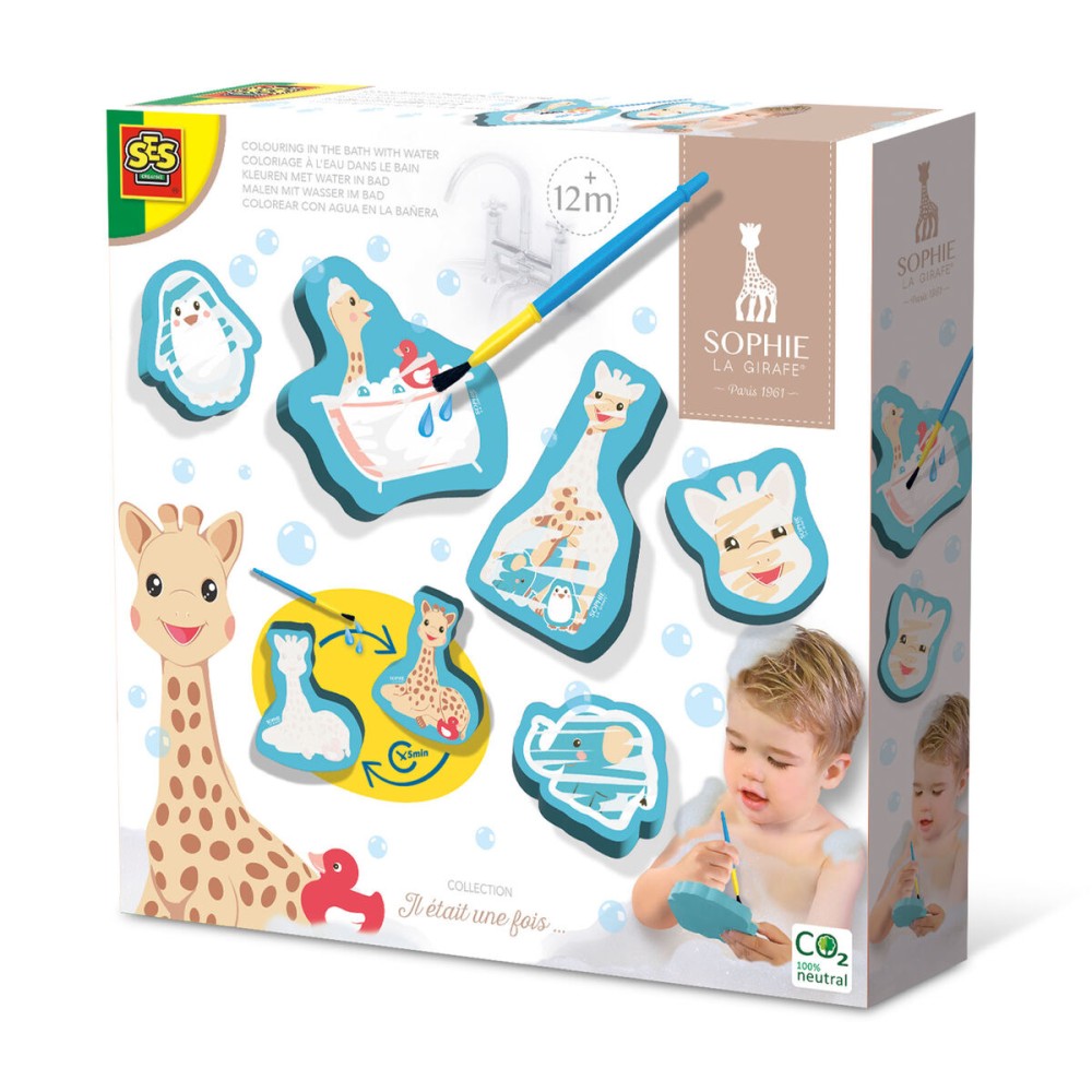 Jouets Pour le Bain SES Creative Sophie La Girafe Coloriage à l'eau