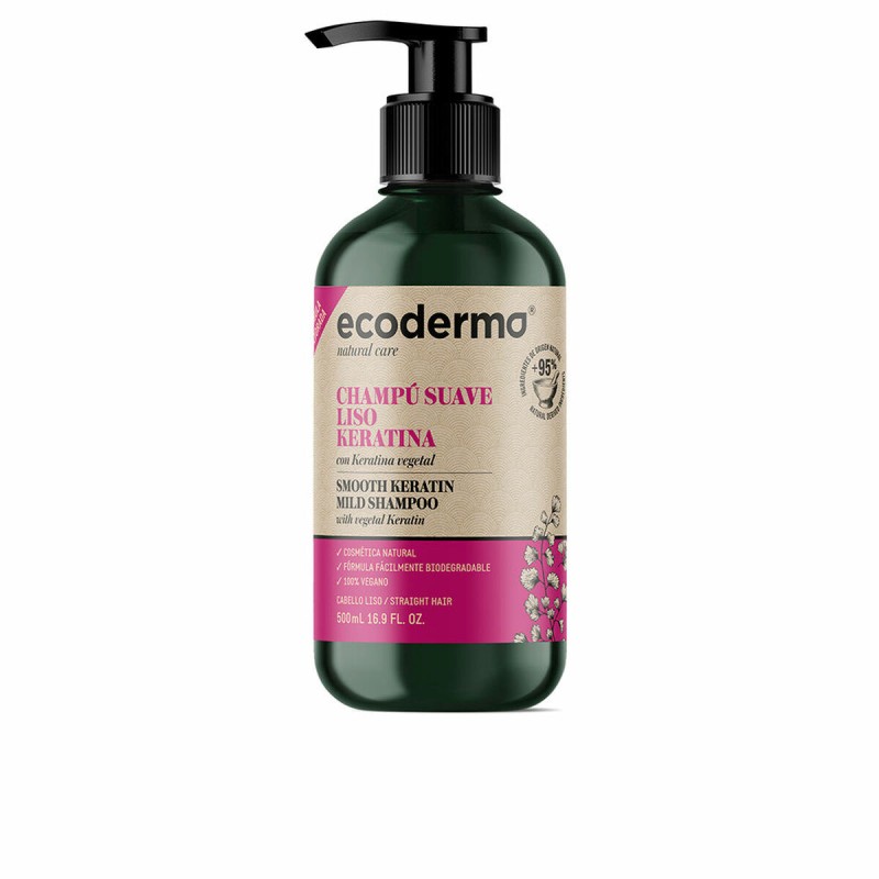 Glättendes Shampoo Ecoderma Keratin 500 ml