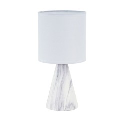 Lampe de bureau Versa Blanc Céramique 12,5 x 24,5 x 12,5 cm