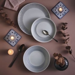 Assiette à dessert Luminarc Cottage Gris verre 19 cm (24 Unités)