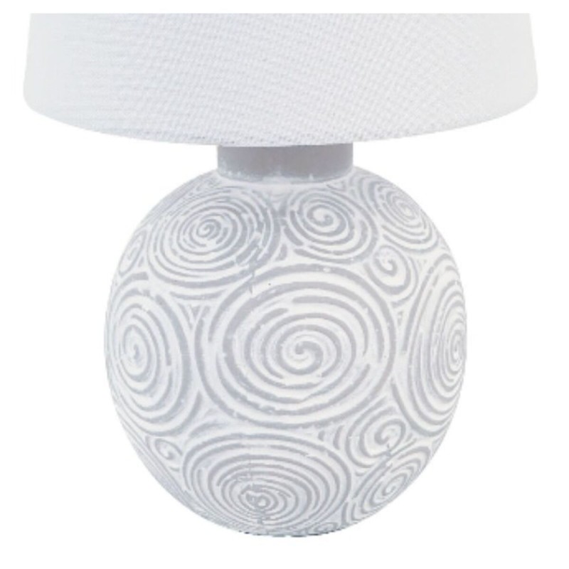 Lampe de bureau Versa Blanc Céramique 18 x 30 x 18 cm