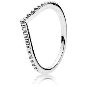 Damenring Pandora WISHBONE SILVER - RING - SIZE 52