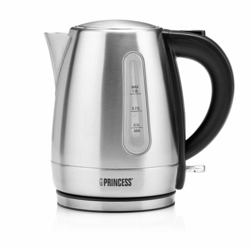 Kettle Princess 01.236023.01.001 Grey Black/Silver Stainless steel Plastic 2200 W 1 L