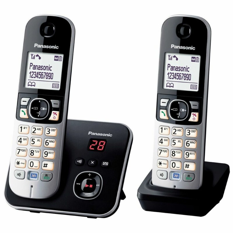 Téléphone Sans Fil Panasonic KX-TG6822FRB Noir Gris (Reconditionné A)