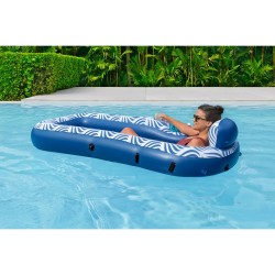 Bestway Matelas Gonflable avec Parasol Comfort Plush 198x112 cm Plage et Piscine 43732