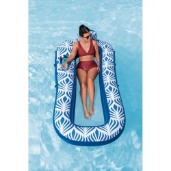 Bestway Matelas Gonflable avec Parasol Comfort Plush 198x112 cm Plage et Piscine 43732