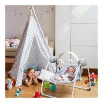 Fauteuil à Bascule Chicco Relax & Play Swing Gris Blanc