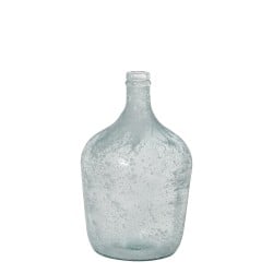 Vase aus recyceltem Glas Alexandra House Living Weiß Kristall 18 x 30 cm 4 L