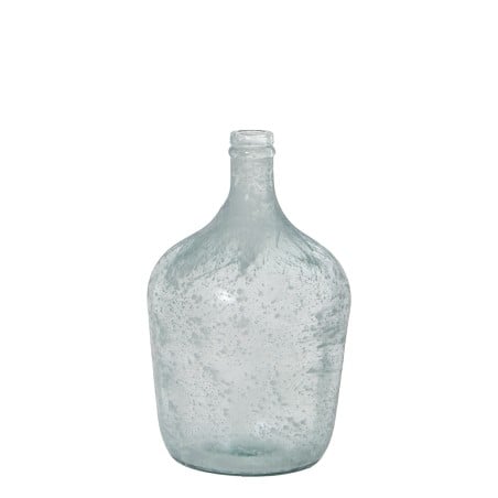 Vase aus recyceltem Glas Alexandra House Living Weiß Kristall 18 x 30 cm 4 L