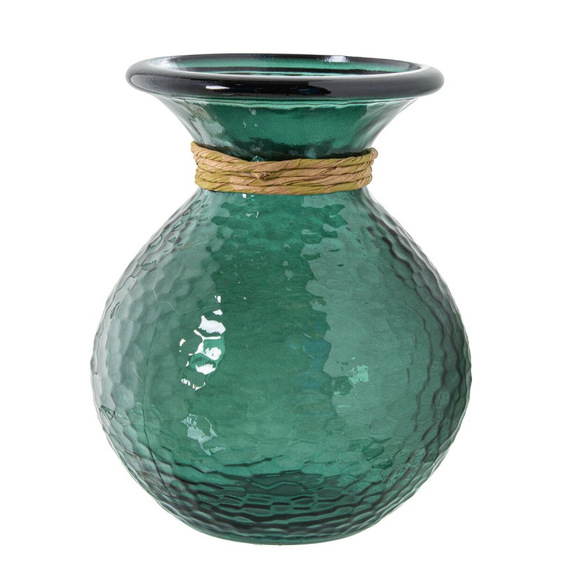 Vase Alexandra House Living Blau Kristall 19 x 25 cm