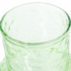 Vase Alexandra House Living Green Crystal 14 x 33 cm