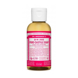 Savon liquide Dr Bronner's 60 ml Roses