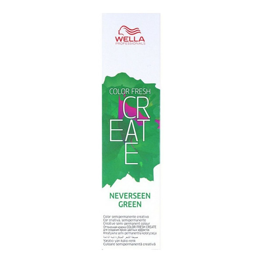 Couleur Semi-permanente Color Fresh Create Neverseen Wella Vert (60 ml)