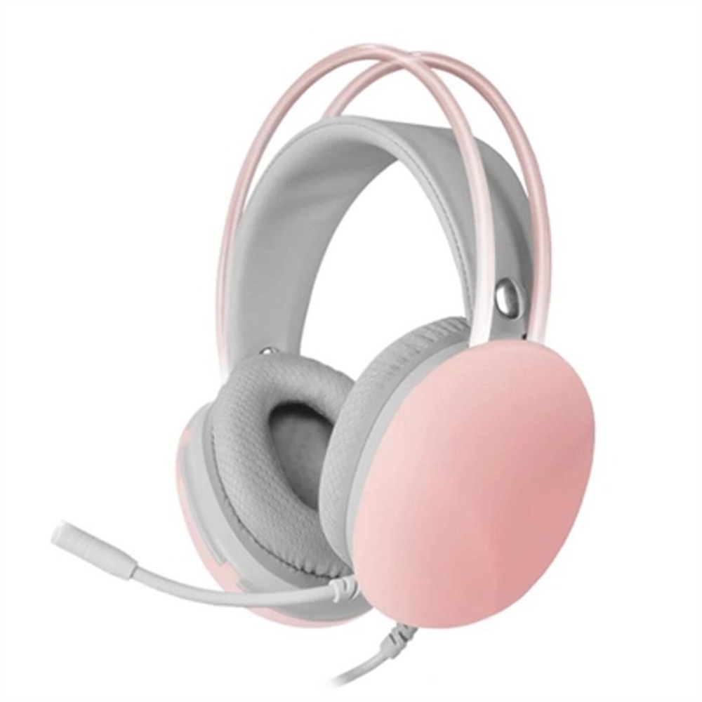 Headphones with Microphone Mars Gaming MH-GLOW Pink RGB