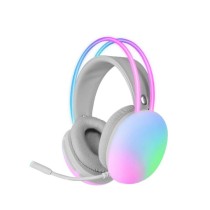 Headphones with Microphone Mars Gaming MH-GLOW Pink RGB