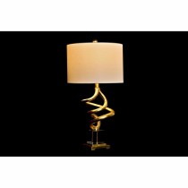 Desk lamp DKD Home Decor White Golden Resin Crystal 50 W 220 V 38 x 38 x 75 cm