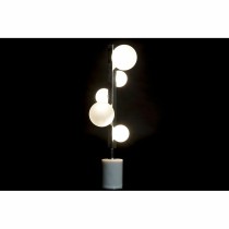 Tischlampe DKD Home Decor Weiß Silberfarben Kristall Marmor 220 V 15 x 15 x 68 cm