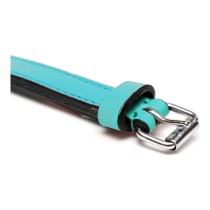 Hundehalsband Gloria Polsterung Turquoise 35 cm (35 x 1,5 cm)