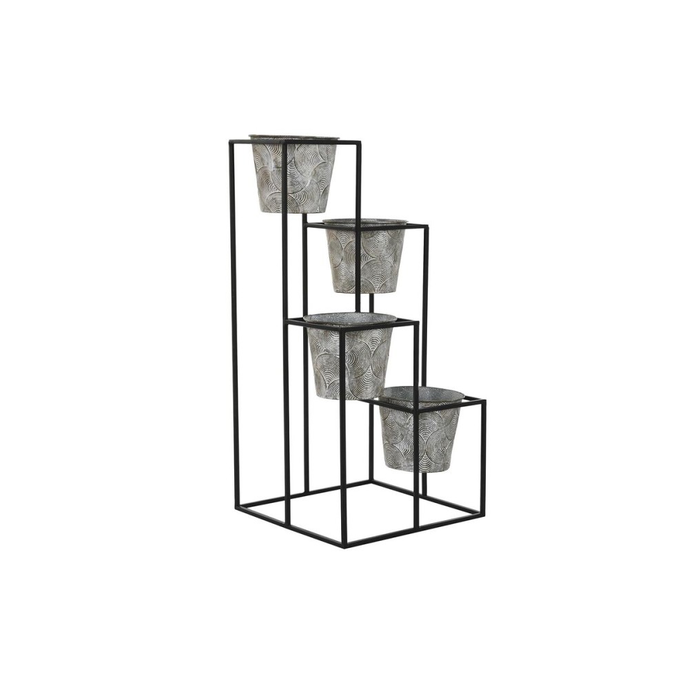 Cache-pot DKD Home Decor Gris Métal Usé 34 x 34 x 71 cm Rond