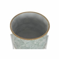 Cache-pot DKD Home Decor Bicolore Métal 35 x 35 x 91 cm Rond (2 Unités)