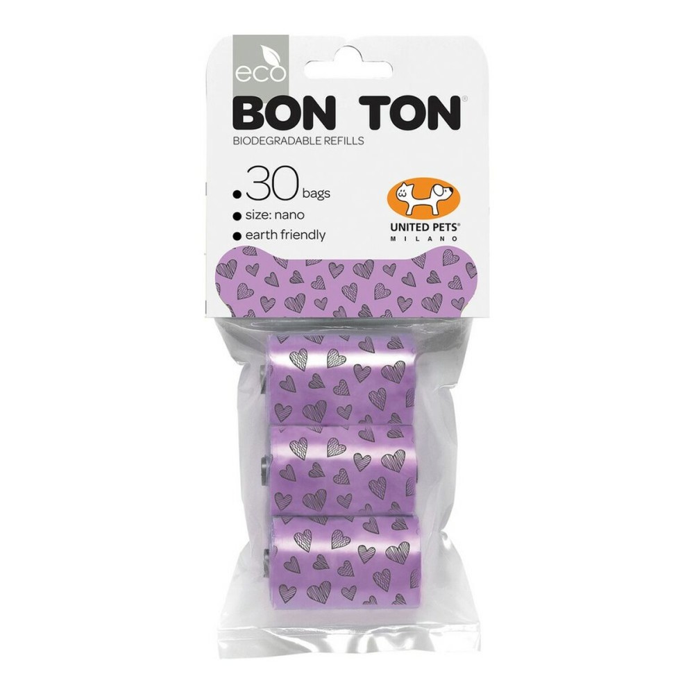 Hygienebeutel United Pets Bon Ton Nano Hund Lila (3 x 10 uds)