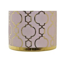 Vase DKD Home Decor Rosa Gold Porzellan Orientalisch Verchromt 14 x 14 x 32 cm