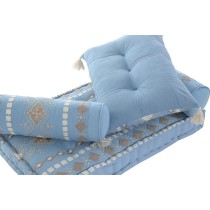 Chaise de jardin DKD Home Decor Bleu 90 x 50 x 55 cm