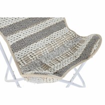 Chaise de jardin DKD Home Decor Blanc Gris 74 x 65 x 90 cm