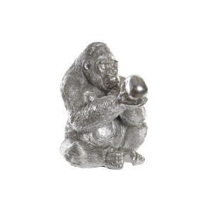 Decorative Figure DKD Home Decor Silver Colonial Gorilla 38,5 x 33 x 43,5 cm