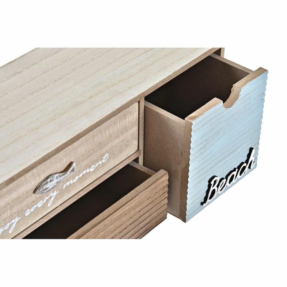 Box-Schmuckkästchen DKD Home Decor Braun türkis Holz 34 x 13 x 16 cm