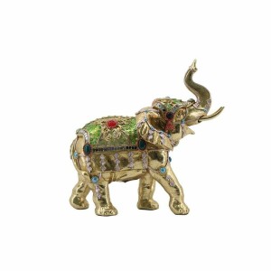 Deko-Figur DKD Home Decor Gold Elefant Moderne 24 x 12 x 23,5 cm