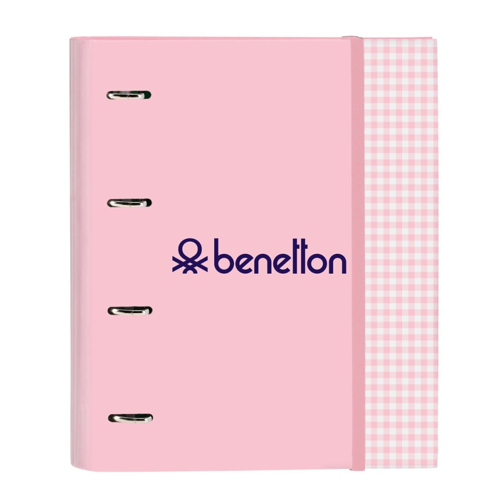 Ringbuch Benetton Vichy A4 Rosa (27 x 32 x 3.5 cm)