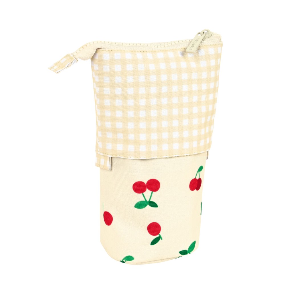 Pencil Holder Case Safta Cherry Beige (8 x 19 x 6 cm)