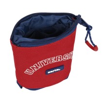 Pencil Holder Case Safta University Red Navy Blue (8 x 19 x 6 cm)