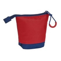 Pencil Holder Case Safta University Red Navy Blue (8 x 19 x 6 cm)