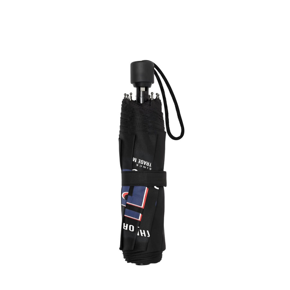 Foldable Umbrella BlackFit8 Urban Black Navy Blue (Ø 98 cm)