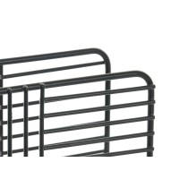 Porte-serviettes DKD Home Decor Grille Noir Métal 15,5 x 6,5 x 11,5 cm