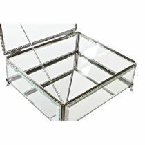 Jewelry box DKD Home Decor Transparent Silver Metal Crystal 25 x 21 x 10 cm